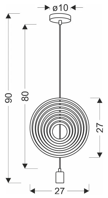 Detské svietidlo s kovovým tienidlom Single - Candellux Lighting