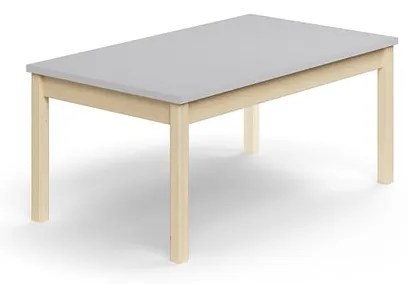 Stôl DECIBEL, 1200x700x530 mm, akustický HPL, breza/šedá