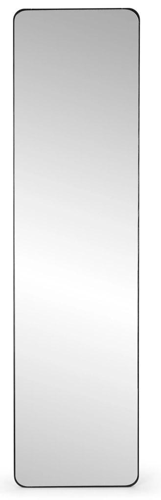 Veľké stojace obdĺžnikové zrkadlo, úzky rám, 148 cm