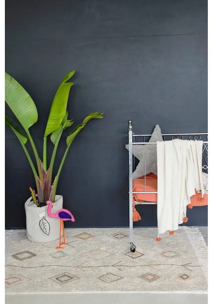 Béžový prateľný ručne tkaný bavlnený koberec 170x240 cm Kaarol Earth – Lorena Canals