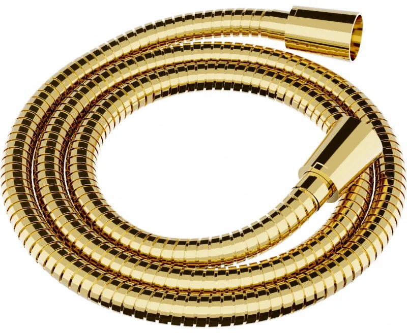 Mexen príslušenstvo, Sprchová hadica 125 cm, oceľová, zlatá, 79435-50