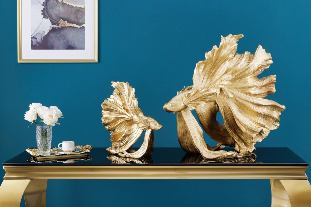 Ozdobná rybka Crowntail 35cm zlatá