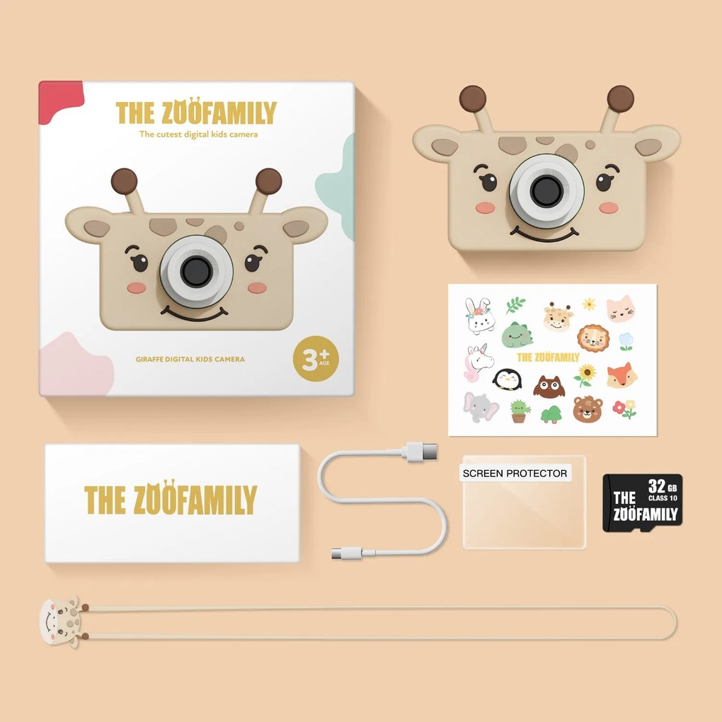 Detský digitálny fotoaparát Zoo Friends - žirafa