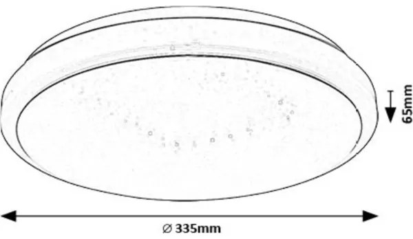 Rabalux 71182 - LED Stropné svietidlo TREVOR LED/18W/230V 3000K pr. 33 cm