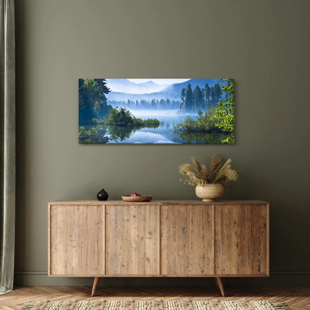 Obraz horského jazera (120x50 cm)