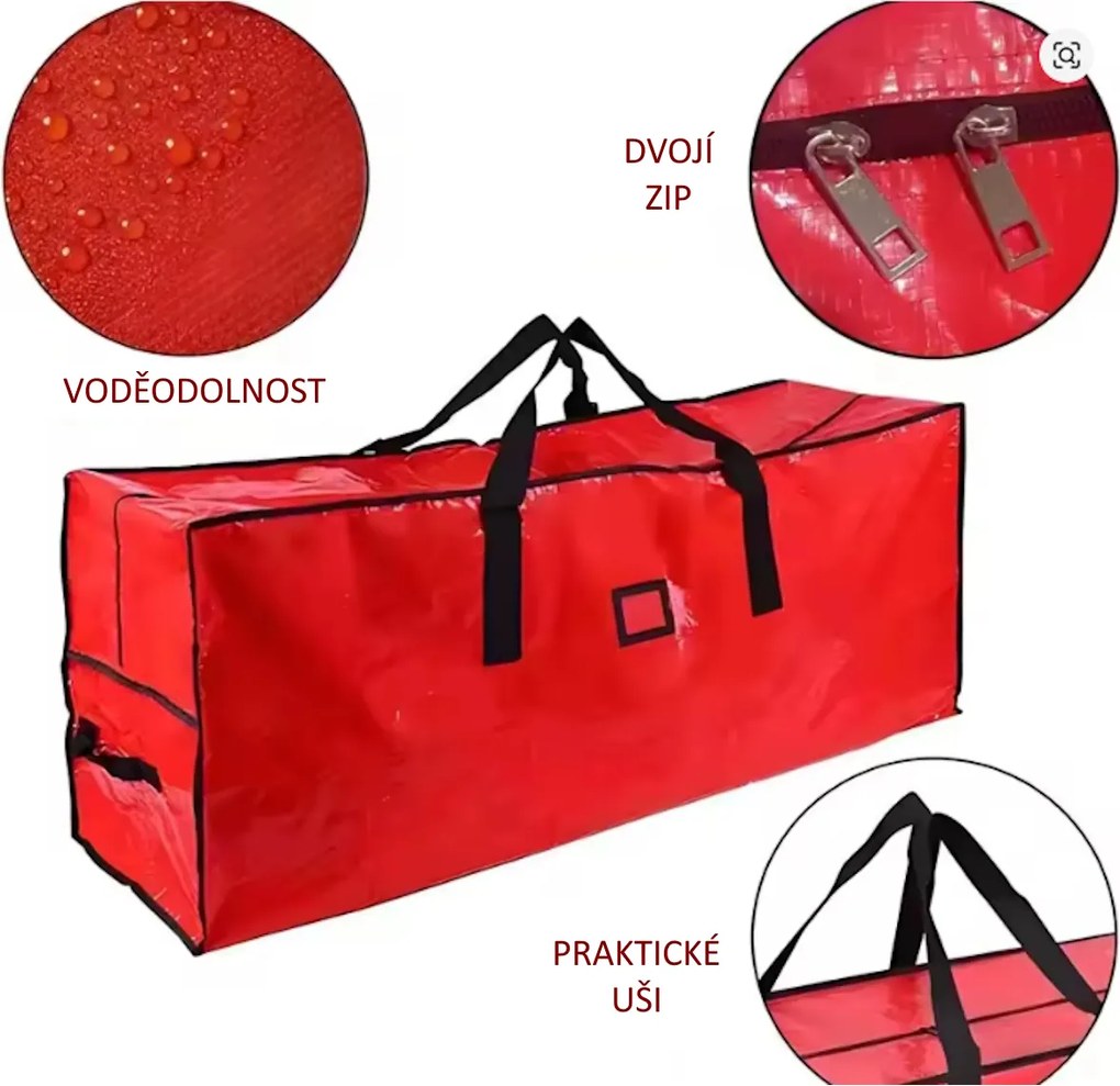 usporadejto.cz Úložný vak, taška na vianočný stromček, 165 x 38 x 75 cm, XL