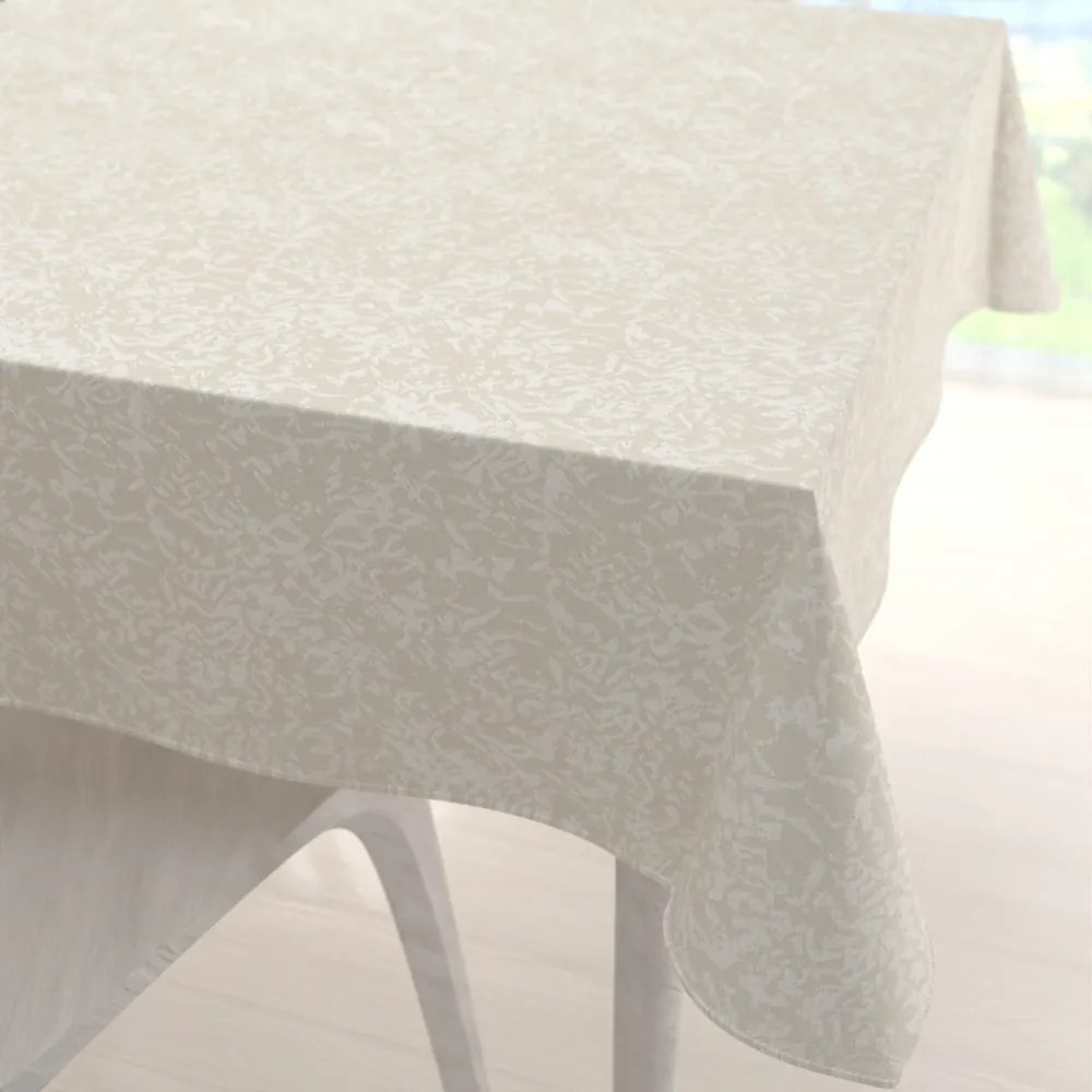 Biante Veľký teflónový štvorcový obrus TF-033 Venezia smotanový 250x250 cm
