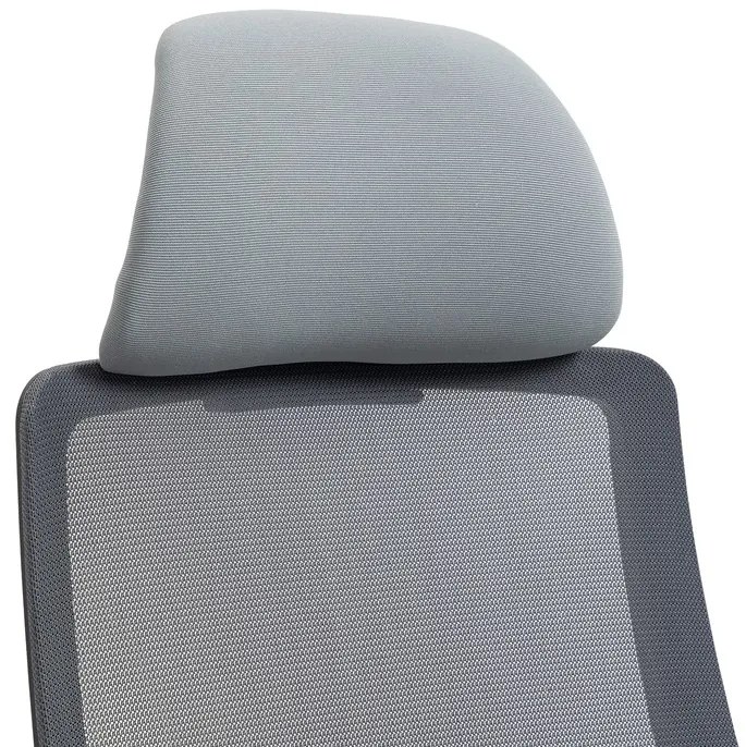 BONTEC Kancelárska stolička, hojdacia s polohovou aretáciou, šedá sieťovina, KA-V324 GREY Farba: Šedá