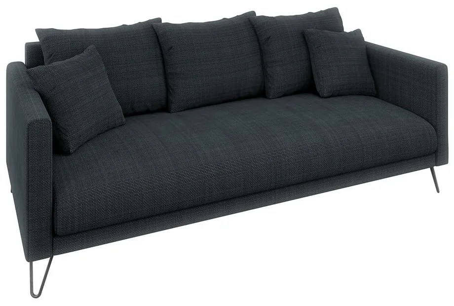 Tmavosivá ženilková pohovka 200 cm Freya – Ropez