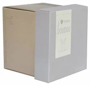 Doudou Darčeková sada - králiček s muchláčikom 10 cm