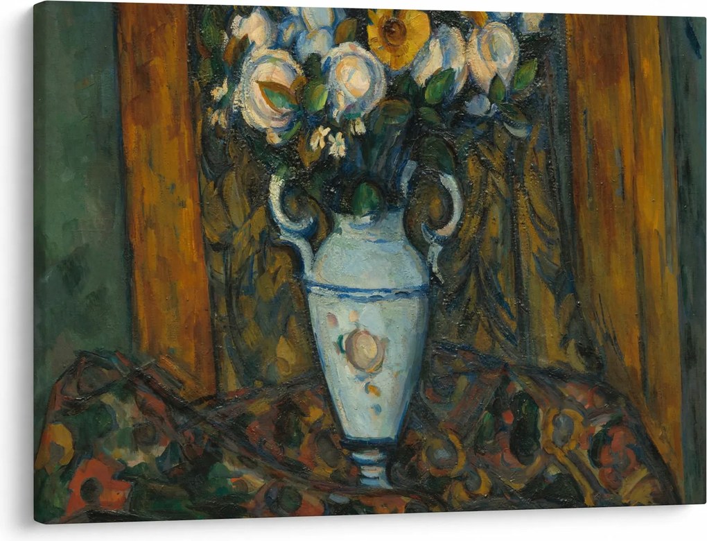 Obraz - Paul Cézanne, Vase of Flowers, reprodukcia (70x50 cm)
