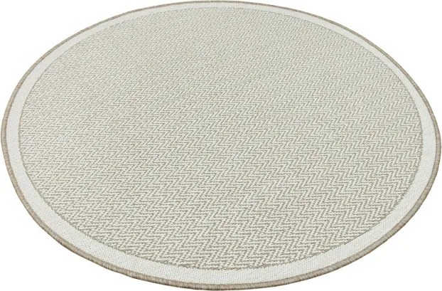 Obojstranný koberec BRUSSELS 205803/10610 béžový / krémový kruh