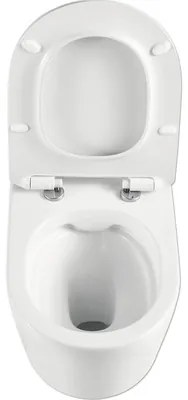 Závesné WC set Jungborn ONE hĺbka 48 cm skrátený bez splachovacieho kruhu vr. WC dosky so Soft-close