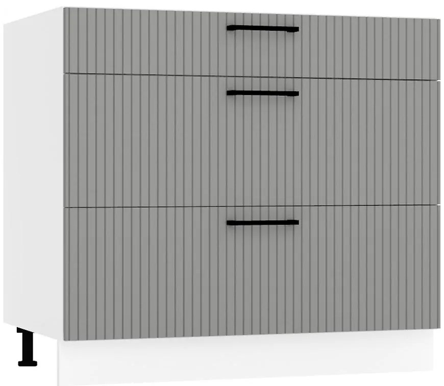 Skrinka do kuchyne  Kate d90pc s/3 šedá mat