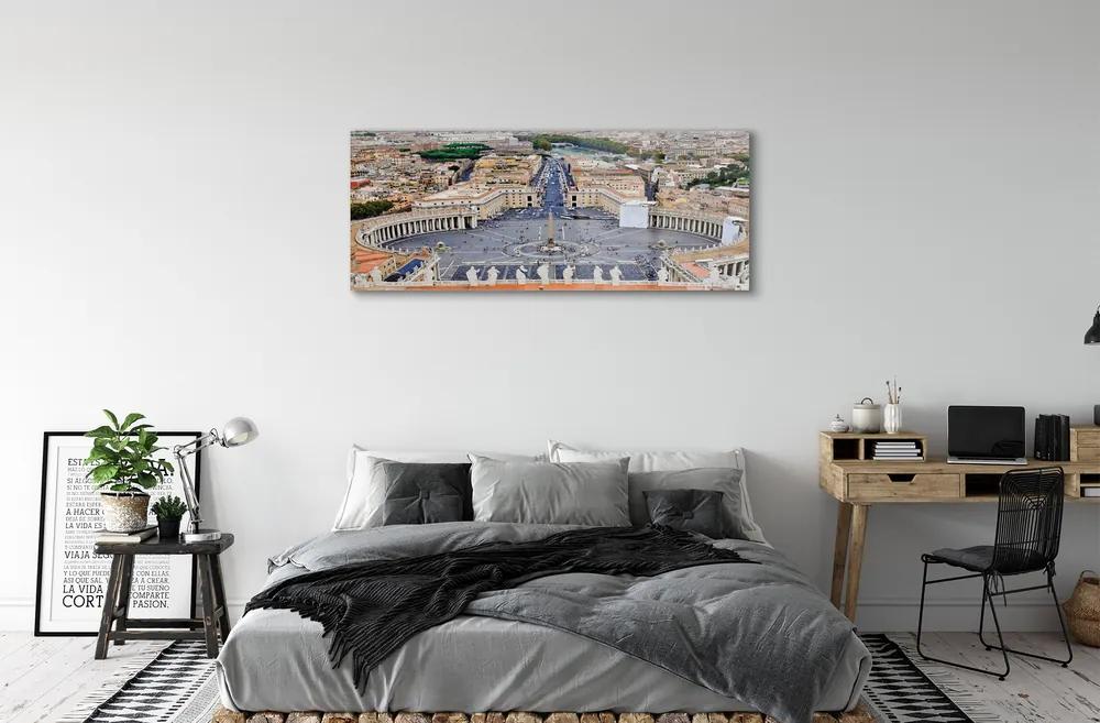 Obraz na akrylátovom skle Rome vatican square panorama 120x60 cm