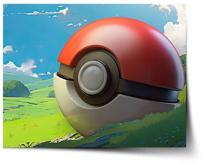 Sablio Plagát Pokemon ball Krajina - 60x40 cm