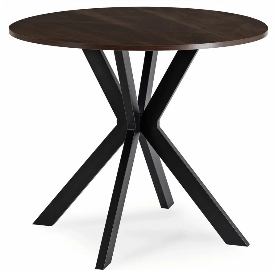 Stôl ERION 90 cm Orech / Čierny