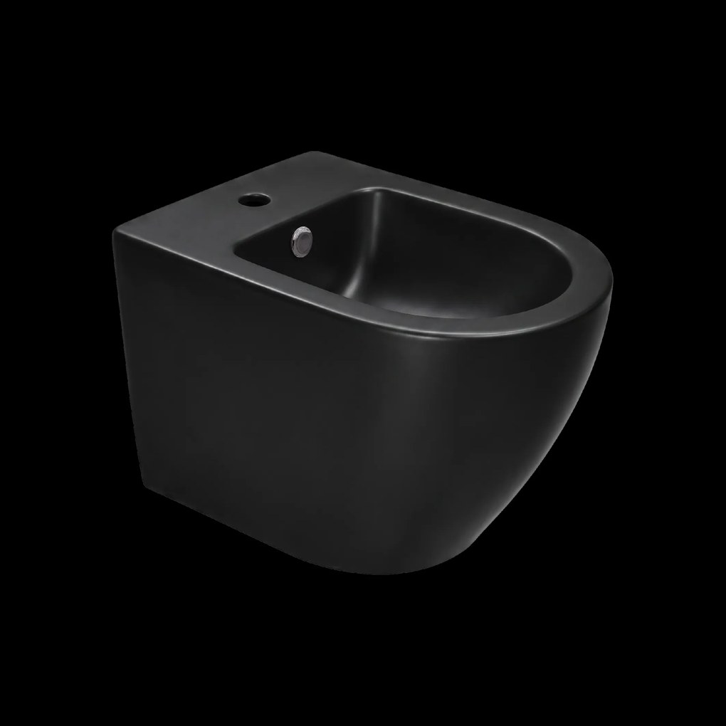 Invena Tavro, závesný bidet, čierna matná, INV-CB-71-005-Y