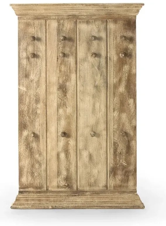 furniture-nabytek.cz - Masivní šatní panel Patina z mangového dřeva, lakovaný, přírodní barva – 70×6×110 cm