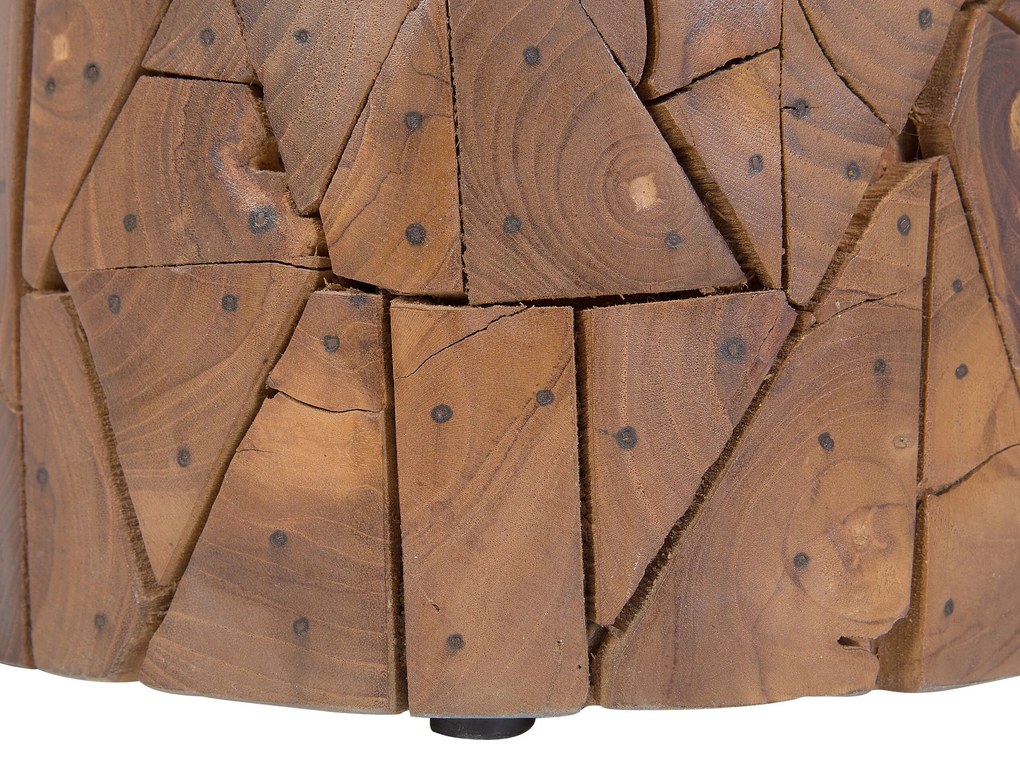 Drevený stolík z teakového dreva DAWSON Beliani