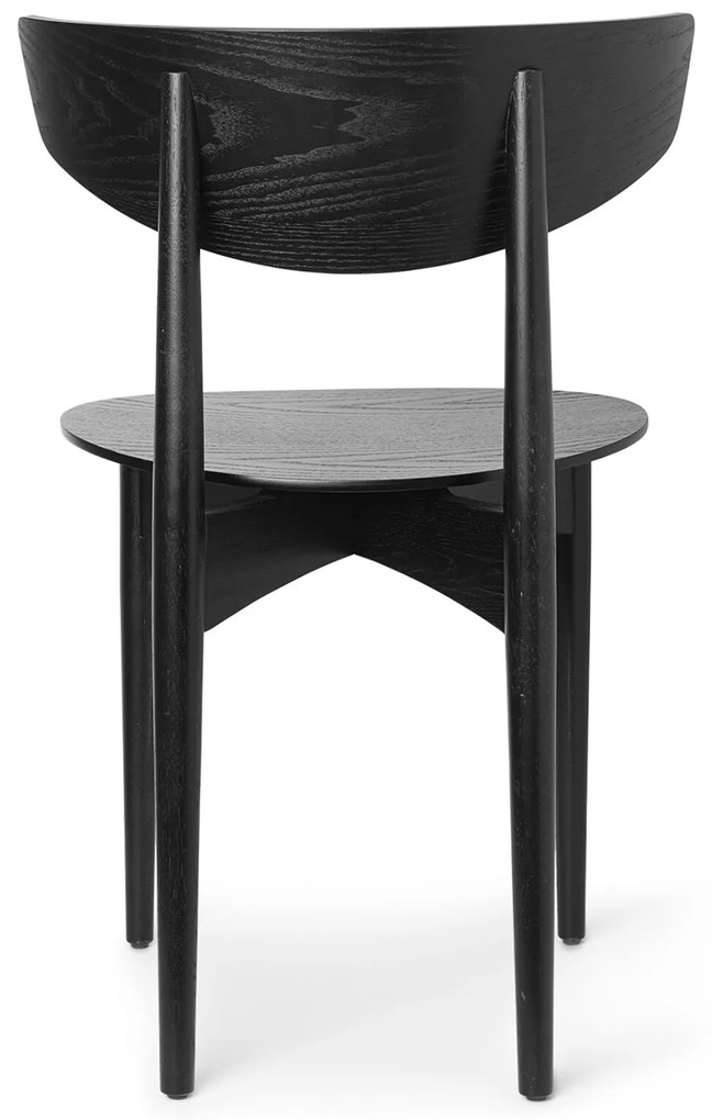Jedálenská stolička Herman Wood – čierna