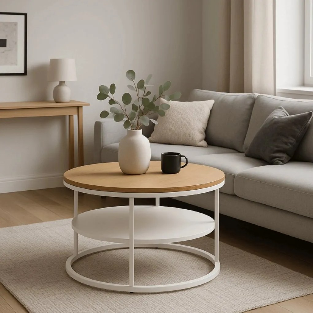 PROXIMA.store - Nadčasový okrúhly konferenčný stolík BEST FARBA: biela