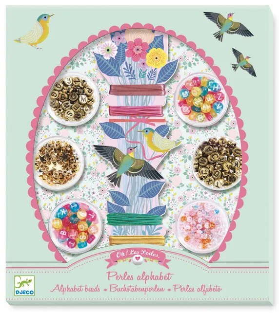 Djeco Sada na výrobu šperkov: Náramky Abeceda