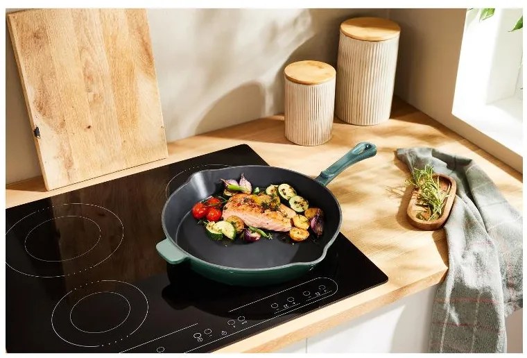 Silvercrest®  Liatinová panvica Premium, 30 cm (zelená)  (100393139)