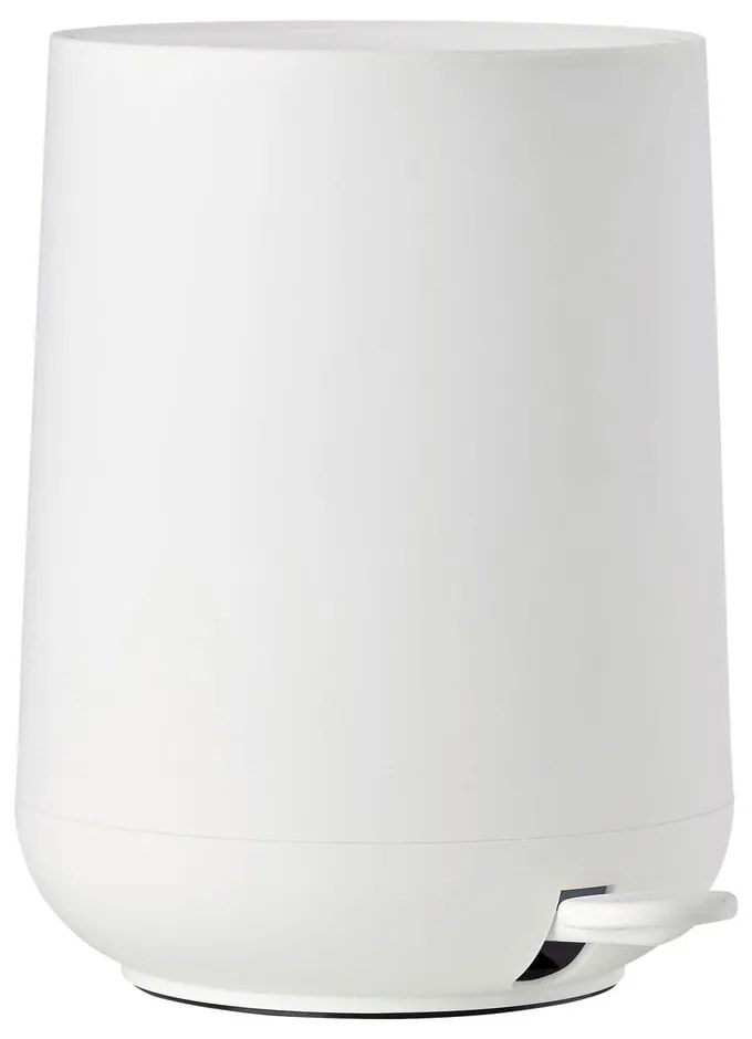 Biely kúpeľňový pedálový kôš Zone Nova, 3 l