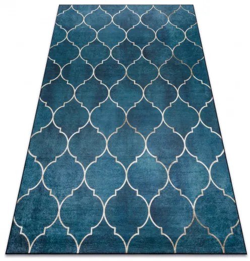 Kusový koberec ANDRE Maroccan trellis 1181 blue, 160x220, modrá, chodba / predsieň, Dywany Łuszczów