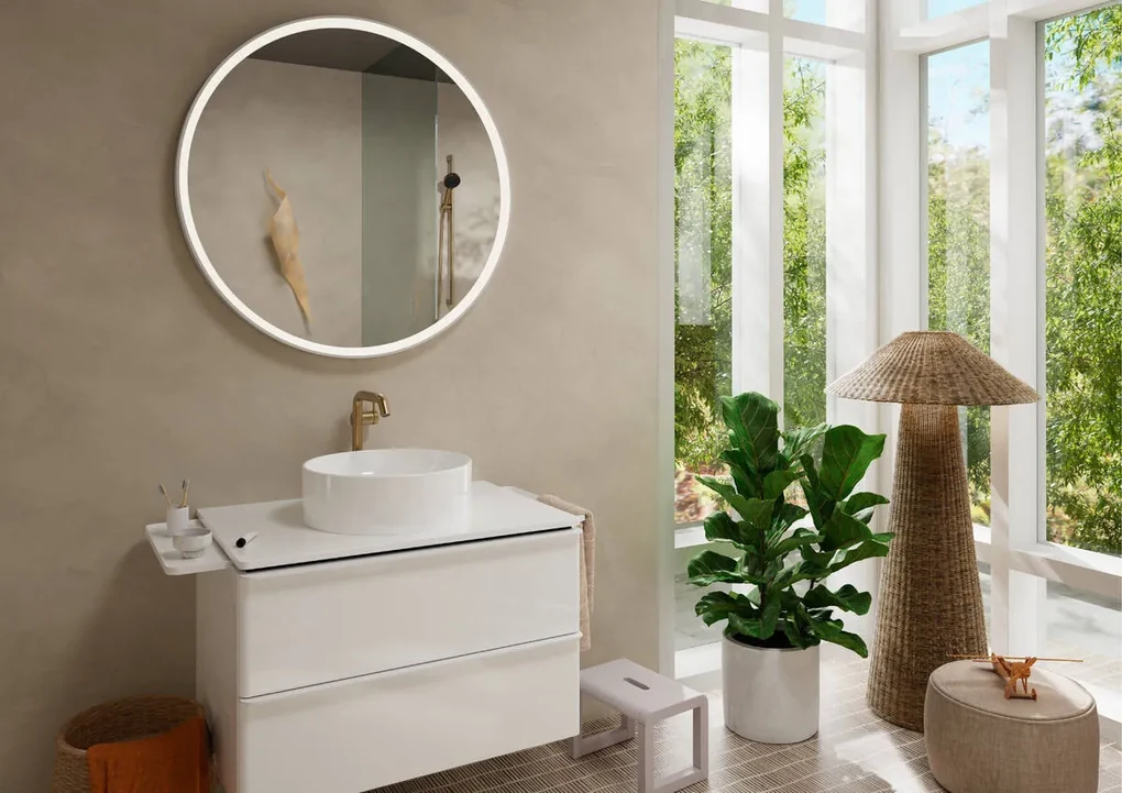 Hansgrohe Tecturis S, páková batéria pre umývadlovú misu 240 Fine CoolStart EcoSmart+ bez odtokovej súpravy, kartáčovaný bronz, HAN-73372140