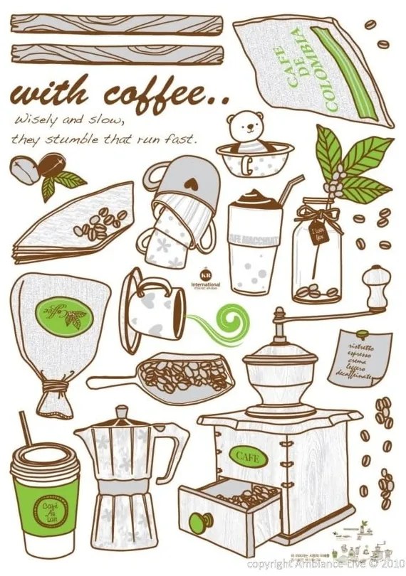 Samolepka Fanastick Coffee Grinder