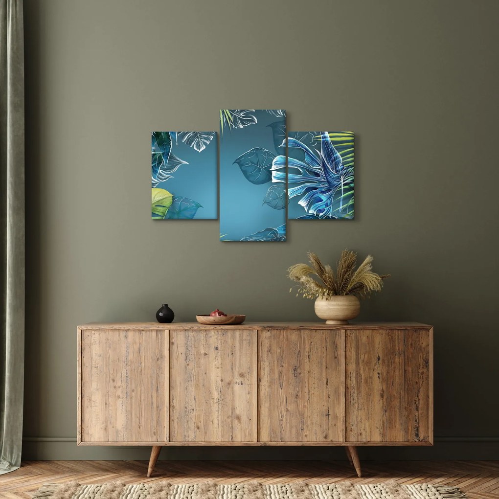Obraz - Listy tropických rastlín (90x60 cm)