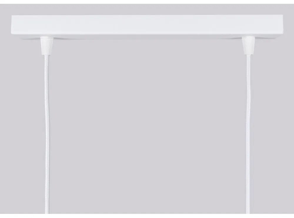 Biele závesné svietidlo Gleam – Sollux