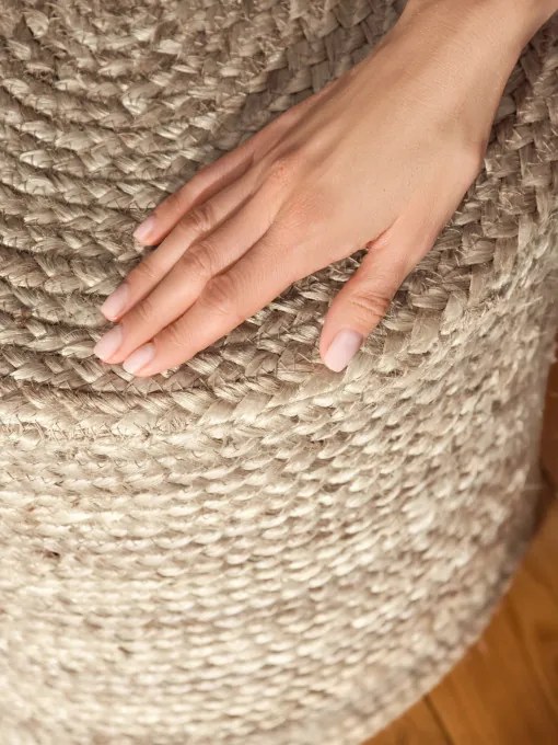 Taburetka Hanse Home JUTTA naturálna sivá