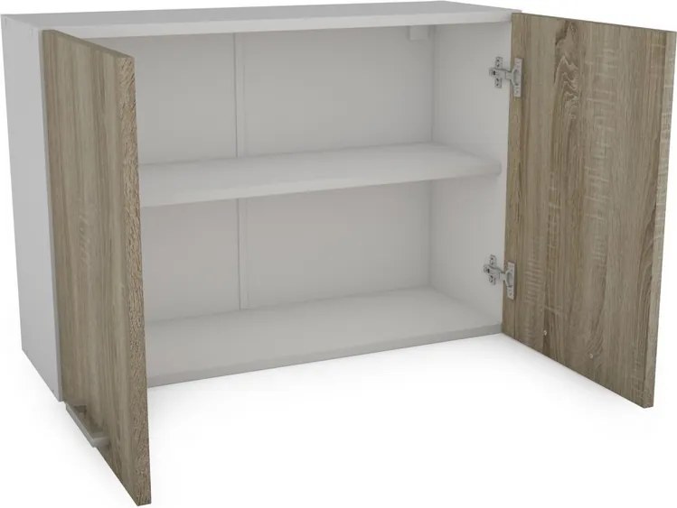 Kuchynský blok Irma, biela/dub sonoma