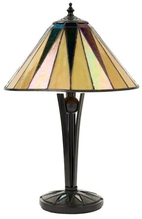 Endon 70367 - Stolná lampa Tiffany DARK STAR 1xE14/40W/230V, priemer 30 cm