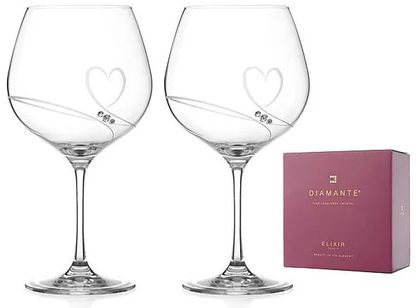 Diamante Pohár Romance 640 ml, 2 ks