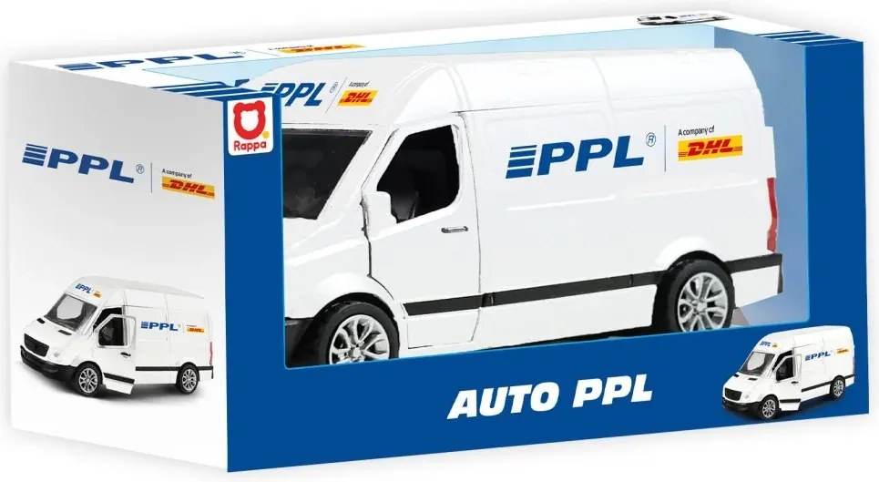 RAPPA Kovové autíčko PPL s otváracími dverami - 14 cm