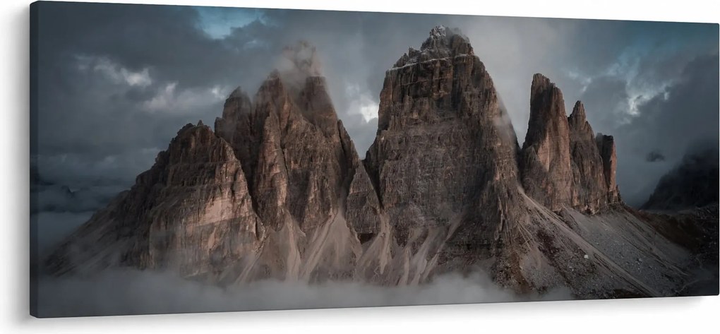 Obraz - Tri Zuby, Talianske Dolomity (120x50 cm)