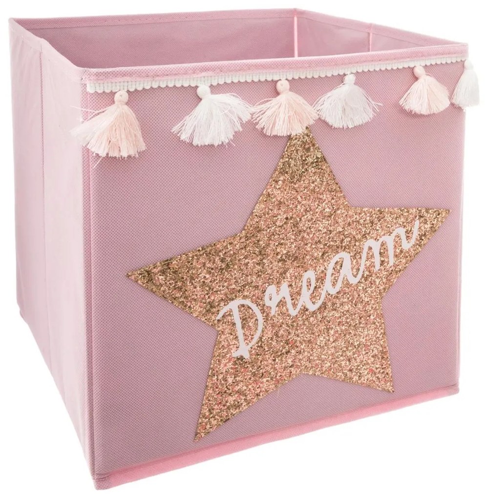 Úložný box Dream, 29x29x29 cm, ružová