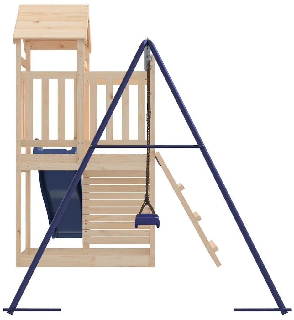 Vonkajšia súprava na hranie masívna borovica