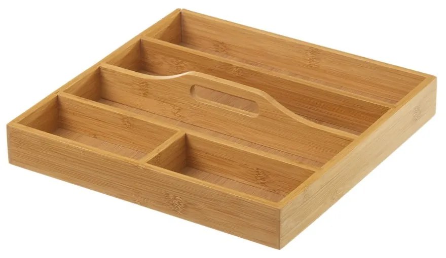 Bambusový organizér na príbory Casa Selección, 31 × 31 cm