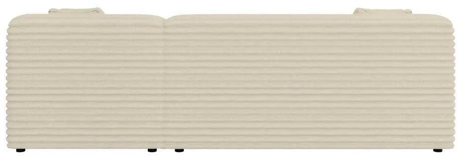 Béžová menčestrová rohová pohovka (pravý roh/s leňoškou) Martin – Ropez