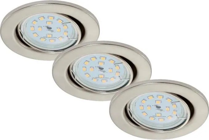 Briloner 7220-032-SADA 3x LED Kúpeľňové podhľadové svietidlo FIT 1xGU10/5W/230V
