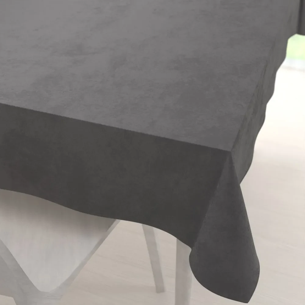 Biante Zamatový obdĺžnikový obrus Velvet Premium SVP-017 Tmavo sivý 140x200 cm