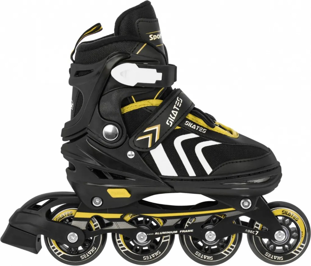 Ramiz Sada kolieskových korčúľ 4 v 1 Korčule pre deti Veľkosť 29-33 Žltá