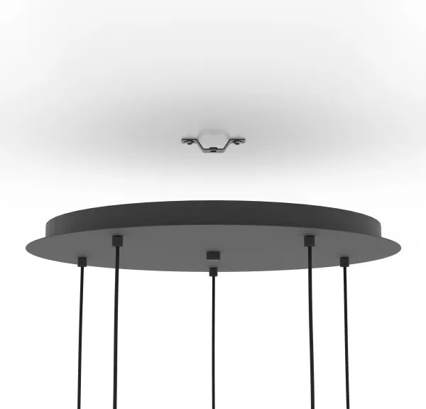 Eglo 390183 - Luster na lanku SERENARA 5xE27/40W/230V čierna/zlatá