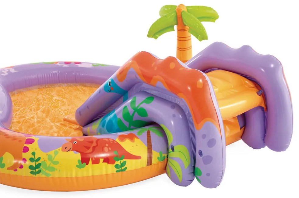 Intex Detský nafukovací bazén s vodným ihriskom 201x157x69 cm Dinosaurus - INTEX 56139