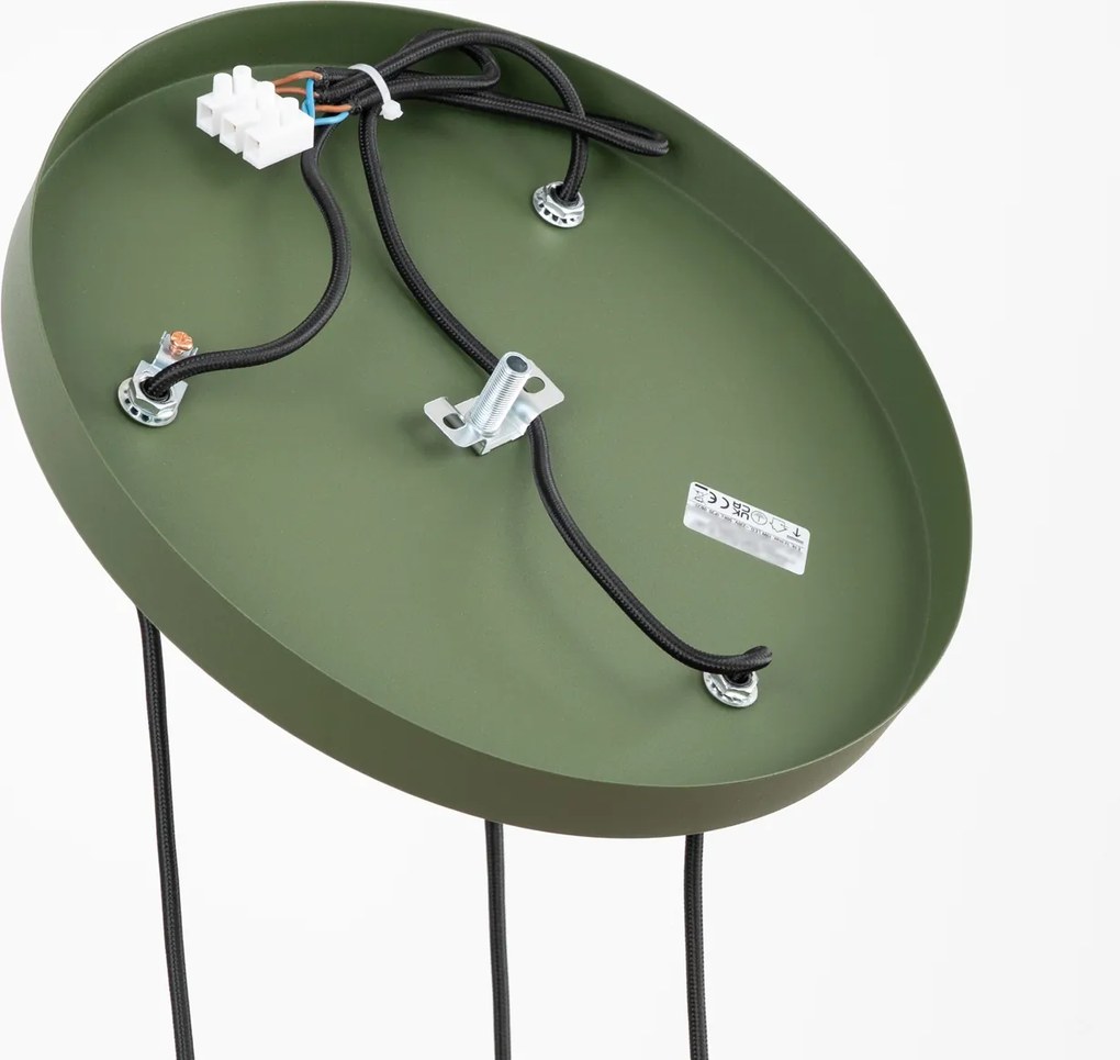 Závesné svietidlo Estria, 3x biele kovové tienidlo, og, o